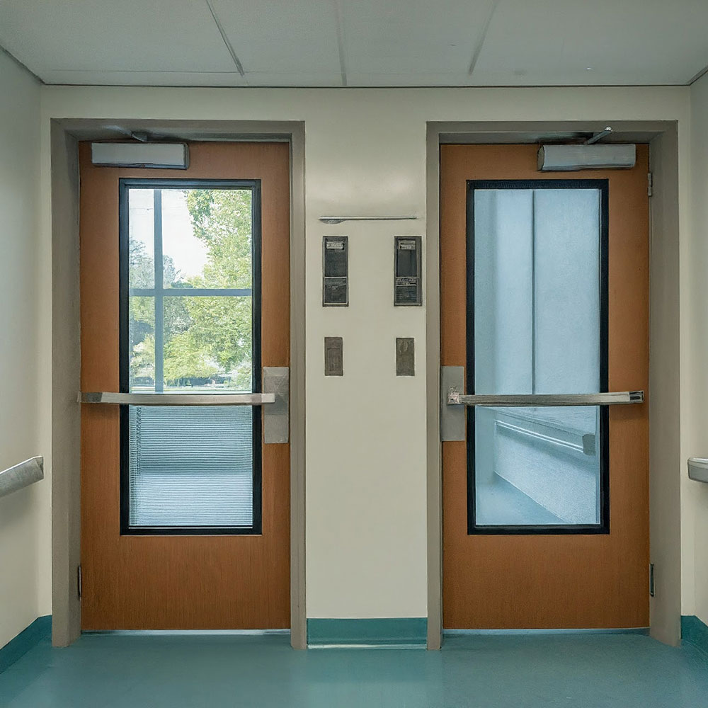 Institutional-Style Doors