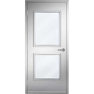 18ga 304 Stainless Steel 2 Lite Door No 4 Finish Product Image
