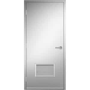 18ga 304 Stainless Steel Door No 4 Finish 18 x 12 Btm Louver Product Image