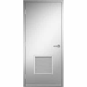 18ga 304 Stainless Steel Door No 4 Finish 18 x 18 FR Btm Louver Product Image