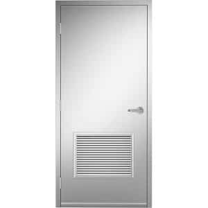 18ga 304 Stainless Steel Door No 4 Finish 24 x 18 FR Btm Louver Product Image