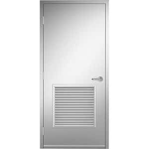 18ga 304 Stainless Steel Door No 4 Finish 24 x 24 Btm Louver Product Image