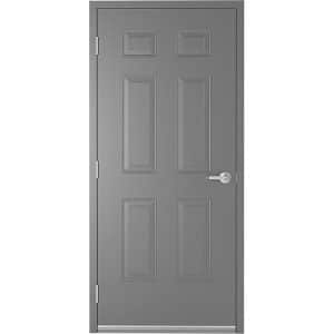 18ga 6 Panel Commercial Steel Door