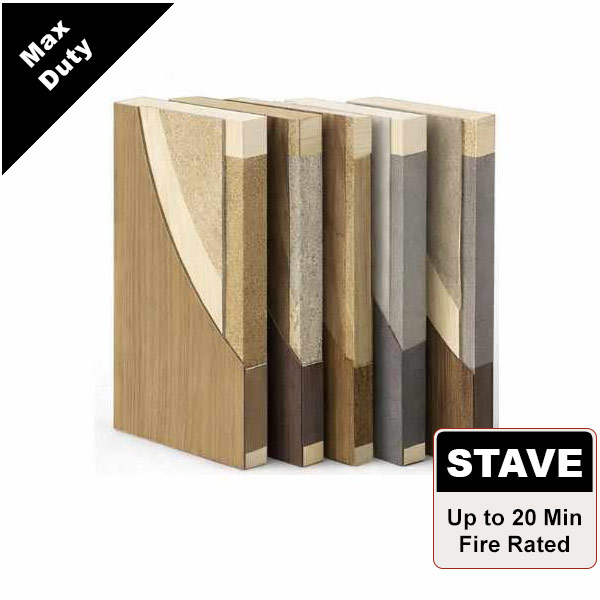 Custom Wood Veneer, Commercial Wood Door with Stave