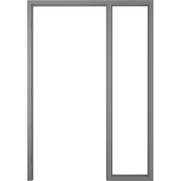 16ga Galvannealed Steel Sidelite Frame for Commercial Doors