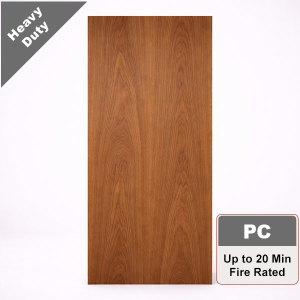 Plain Sliced Walnut Commercial Wood Door with Particleboard Core, Stain Grade