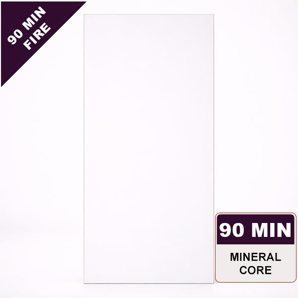 Primed MDO Commercial Wood Door, 90min. Fire Rated Mineral Core, Paint Grade