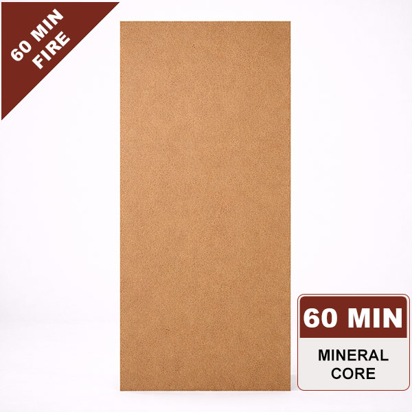 Raw Hardboard Commercial Wood Door, 60min. Fire Rated Mineral Core, Paint Grade