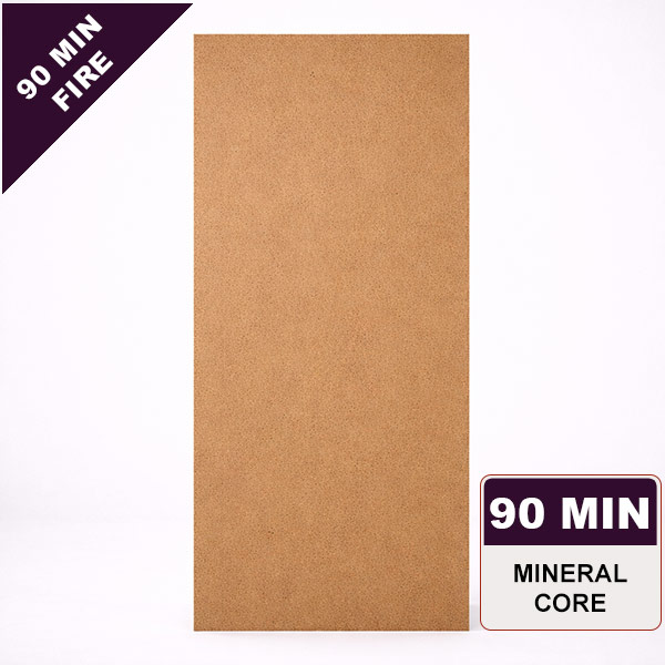 Raw Hardboard Commercial Wood Door, 90min. Fire Rated Mineral Core, Paint Grade