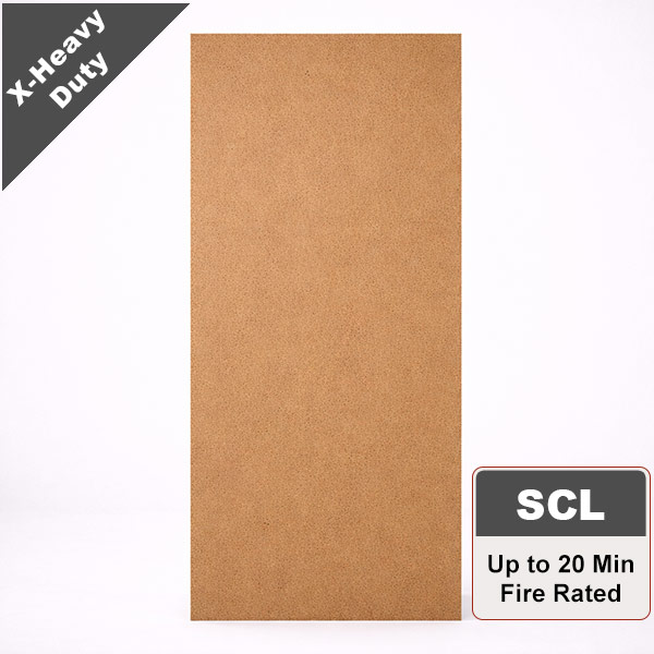 Raw Hardboard Commercial Wood Door with Structural Composite Lumber Core, Paint Grade