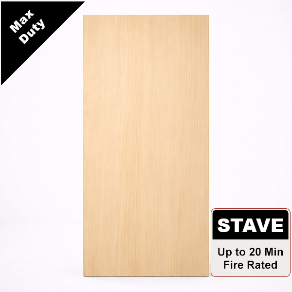 Rift Cut White Oak Commercial Wood Door with Stave Lumber Core, Stain Grade
