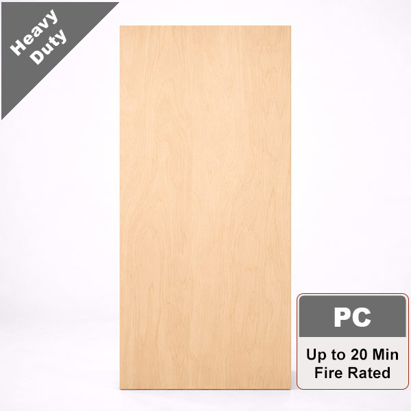 Rotary Natural Birch Architectural Wood Door with Particleboard Core, Stain Grade
