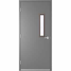 Steel Door 6 x 27 Vision Lite and Tempered Glass