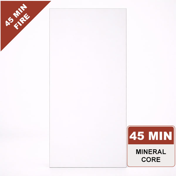 Primed MDO Commercial Wood Door, 45min. Fire Rated Mineral Core, Paint Grade